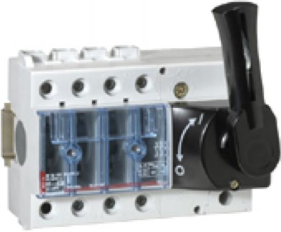 Товаров прекъсвач 63A 3P DIN с видимо разделяне на веригата, предна ръкохватка Legrand