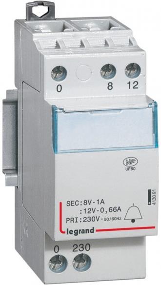 Модулен звънчев трансформатор 8VA 8…12V 2 мод. Legrand