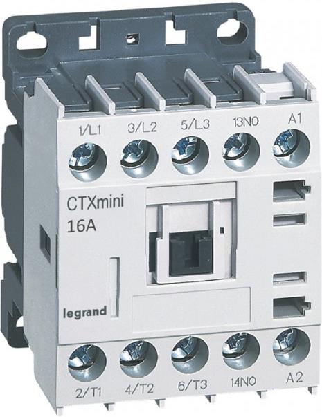 Контактор CTX3 mini 3P 7.5kW (16A AC-3) 1NO 230V 50/60Hz Legrand