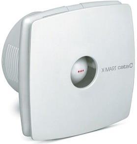 Вентилатор X-MART10T TIMER ф100мм, цвят Бял, 98м3/ч, 15W, 38dB с таймер, комплект с клапа CATA