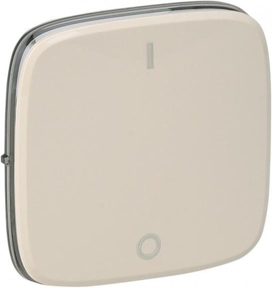 Лицев панел за двуполюсен ключ 1/0 цвят Крем Valena Allure Legrand
