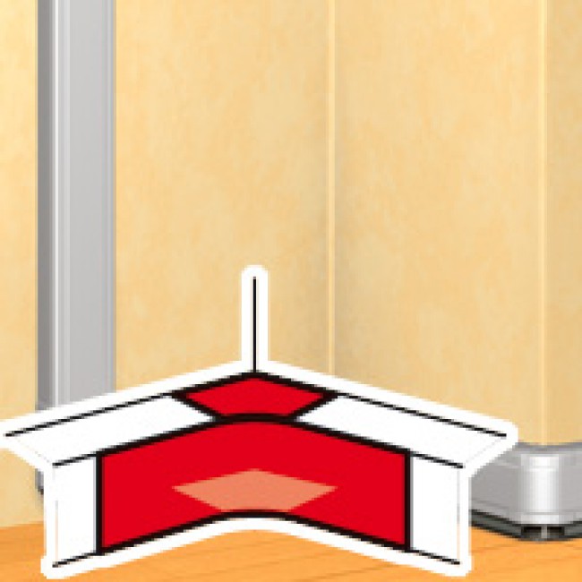 Вътрешен ъгъл Al 90° 50х105мм DLP Legrand