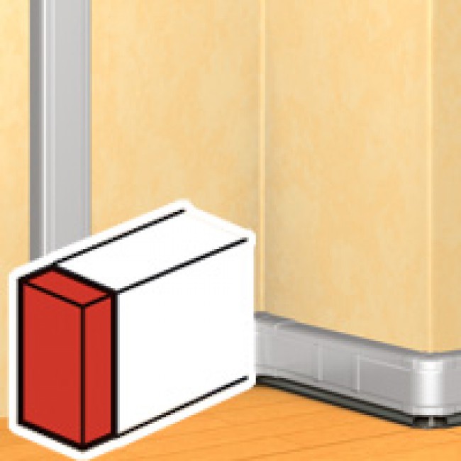 Крайно капаче Al за канал 50х105мм DLP Legrand