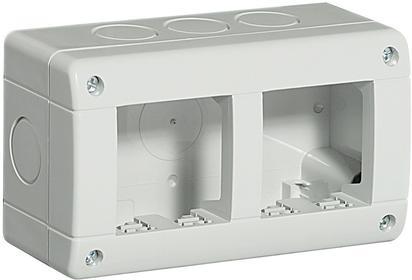 Кутия цвят Сив IP 40 2+2 модула LL Bticino