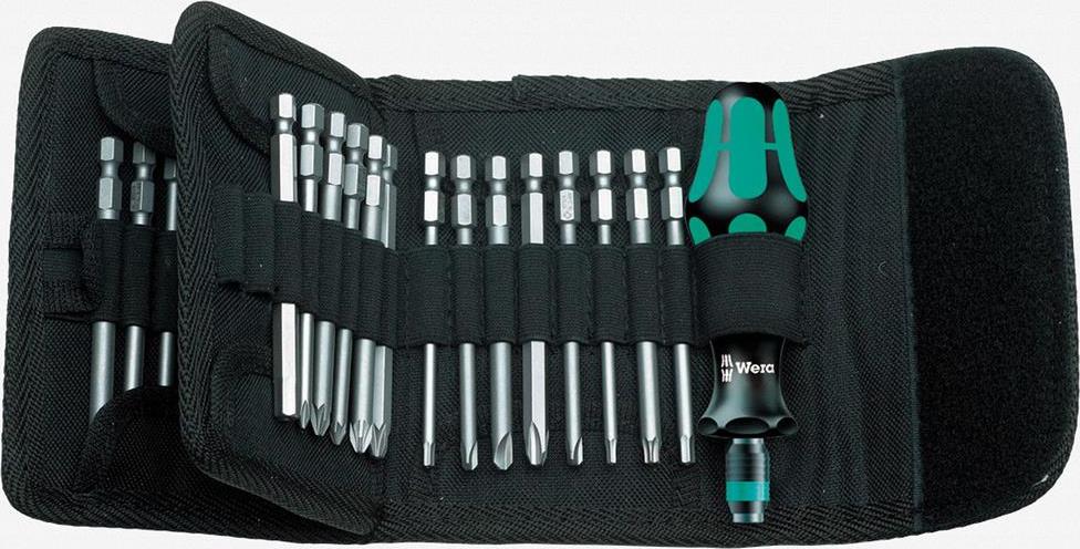 Комплект отвертки, 1x ръкохватка и 32х остриета, Kraftform Kompakt 62 Wera