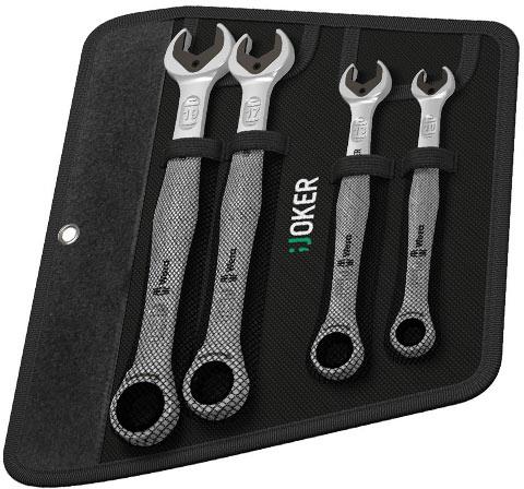 Комплект гаечни ключове, 4х с тресчотка, в калъф, 6000 Joker 4 Set 1 Wera