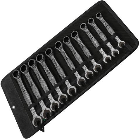 Комплект гаечни ключове, 11х с тресчотка, в калъф, 6000 Joker 11 Set 1 Wera