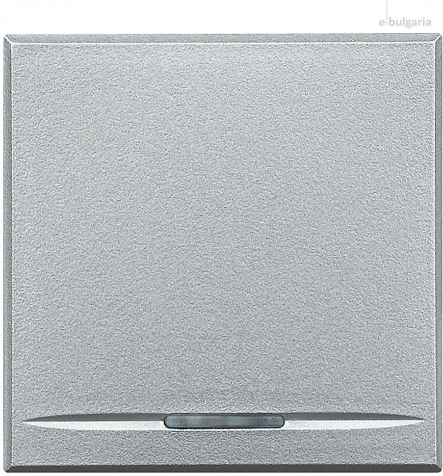 Бутон 2 мод. 10A цвят Алуминий Axolute Bticino /до изчерпване/