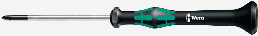 Отвертка PH 00x40, зелено-черна ръкохватка, 2050 Kraftform Micro Wera