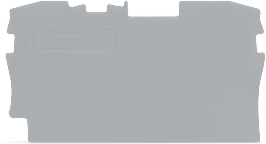 Крайна капачка 4мм2 сива за редова клема TOPJOB® S Wago