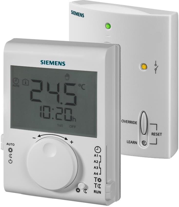 Термостат БЕЗжичен за отопление 5…30 °C с LCD дисплей и дневен таймер, Siemens