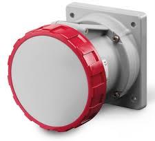 Промишлен контакт 3P+N+Е 125A 380V IP67/69 ПРАВ серия Optima панелен монтаж 114х114мм Scame