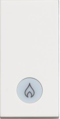 Еднополюсен ключ с LED индикация и символ отопление 1 мод. 16A цвят Бял /блистер/ Classia Bticino