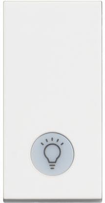 Еднополюсен ключ с LED индикация и символ лампа 1 мод. цвят Бял /блистер/ Classia Bticino