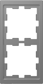 Рамка 2х цвят Неръждаема стомана System Design Merten SE /до изчерпване/