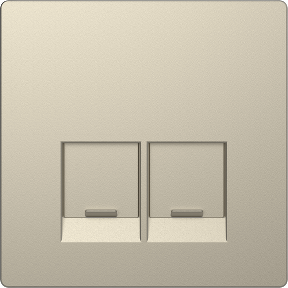 Лицев панел за 2xRJ45 цвят Сахара System Design Merten SE