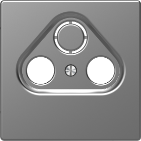 Лицев панел за TV+SAT цвят Неръждаема стомана System Design Merten SE /до изчерпване/