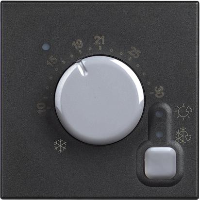 Термостат 230V 2А 1NO 2 мод. цвят Черен Classia Bticino