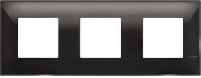 Рамка 2+2+2 мод. цвят Черен гланц (Black) Classia Bticino /блистер/
