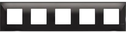 Рамка 2+2+2+2+2 мод. цвят Черен гланц (Black) Classia Bticino /блистер/