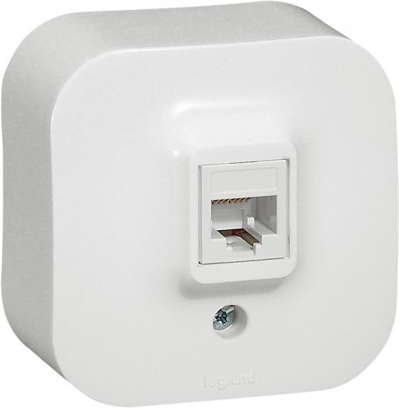 Розетка RJ45 cat.5e IP21 открит монтаж цвят Бял Forix Legrand