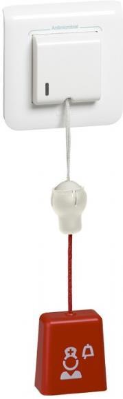 Бутон с шнур антибактериален 2 мод. Mosaic Legrand