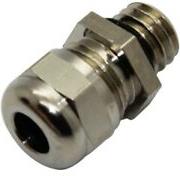 Метален щуцер без гайка,месингов никелиран М40х1.5 IP68 BM
