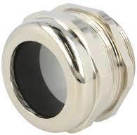 Метален щуцер без гайка,месингов никелиран М50х1.5 IP68 BM