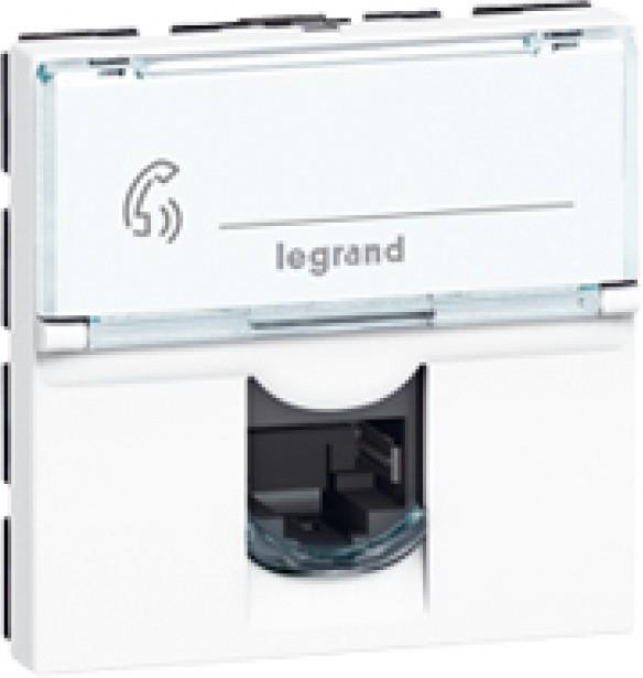 Розетка RJ45 FTP cat.6 2 мод. цвят бял Mosaic Legrand