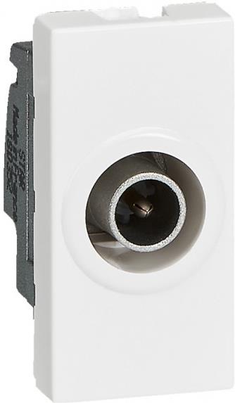 Розетка TV тип коаксиал 1dB 1 мод. цвят бял Mosaic Legrand