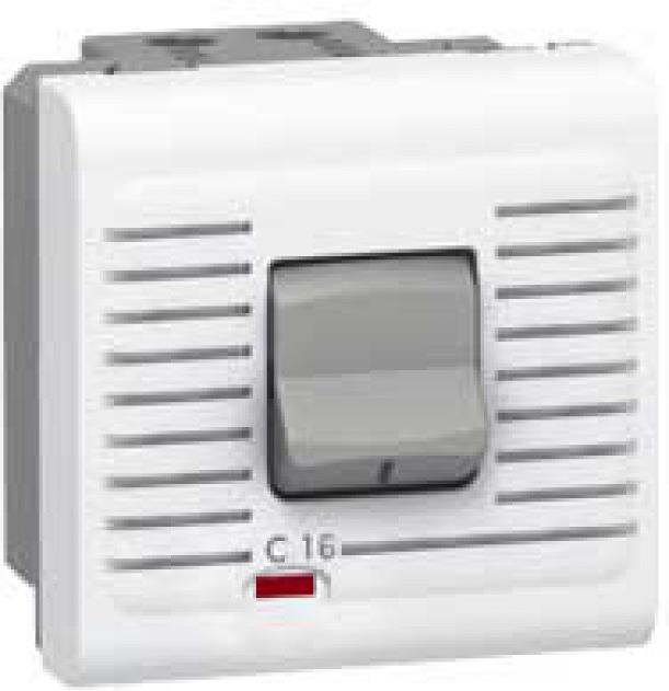 Автоматичен прекъсвач 1P+N 16A крива C 3kA 2 мод. Mosaic Legrand