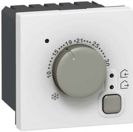 Термостат за отопление и охлаждане 10-30°C НО-НЗ цвят бял Mosаic Legrand