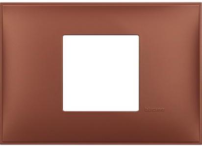 Рамка 2 мод. за монтаж върху конзола 3 мод. цвят Керемидено (Siena soft) Classia Bticino /блистер/