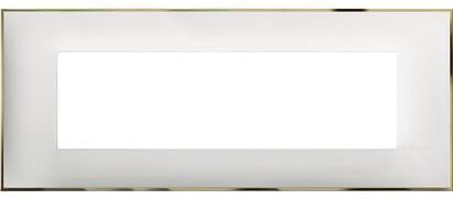 Рамка 7 мод. цвят Бял със злато (White gold) Classia Bticino /блистер/