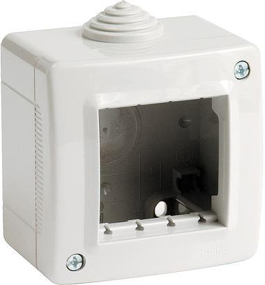 Конзола за открит монтаж без капак IP40 2 мод. цвят Светлосив Classia Bticino