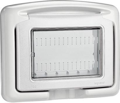 Капак противовлажен IP55 3 мод. цвят Светлосив Classia Bticino