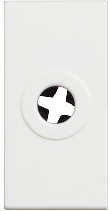 Празен модул с отвор ф9,5мм 1 мод. цвят Бял Classia Bticino
