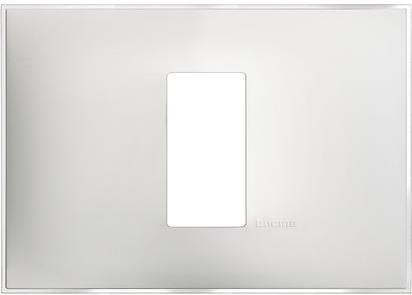 Рамка 1 мод. за монтаж върху конзола 3 мод. цвят Леден сатен (Ice satin) Classia Bticino /блистер/