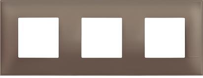 Рамка 2+2+2 мод. цвят Кафяв мат (Terra soft) Classia Bticino /блистер/