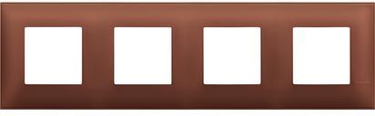 Рамка 2+2+2+2 мод. цвят Керемидено (Siena soft) Classia Bticino /блистер/