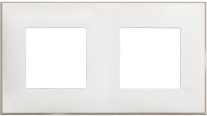 Рамка 2+2 мод. цвят Бял сатен (White satin) Classia Bticino /блистер/