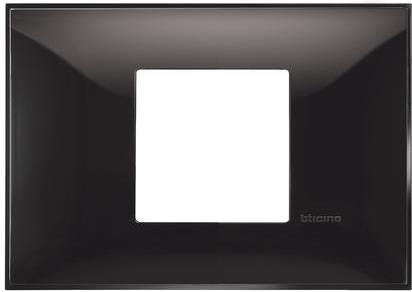 Рамка 2 мод. за монтаж върху конзола 3 мод. цвят Черен гланц (Black) Classia Bticino /блистер/