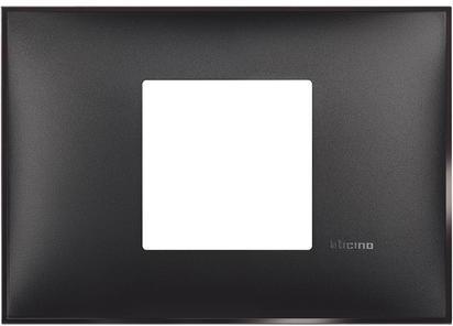 Рамка 2 мод. за монтаж върху конзола 3 мод. цвят Черен сатен (Black satin) Classia Bticino /блистер/