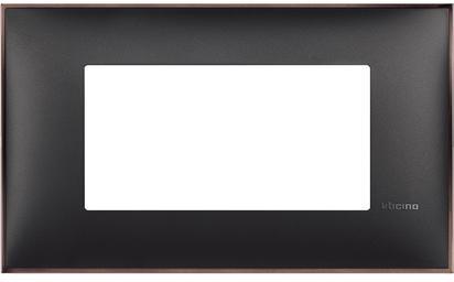 Рамка 4 мод. цвят Черен с никел (Black nickel) Classia Bticino /блистер/