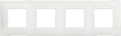 Рамка 2+2+2+2 мод. цвят Леден сатен (Ice satin) Classia Bticino /блистер/