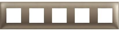Рамка 2+2+2+2+2 мод. цвят Титан (Titanium metal) Classia Bticino /блистер/