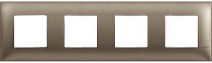 Рамка 2+2+2+2 мод. цвят Титан (Titanium metal) Classia Bticino /блистер/