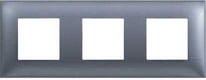 Рамка 2+2+2 мод. цвят Син металик (Blue metal) Classia Bticino /блистер/