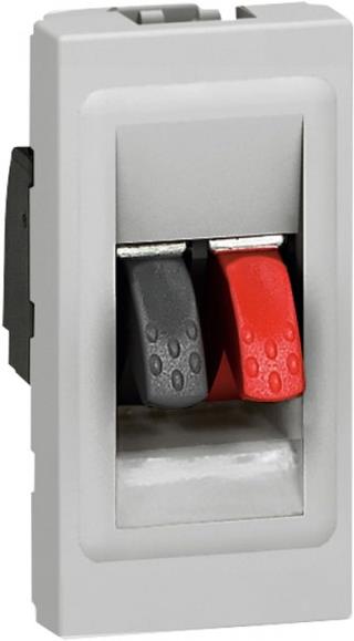 Розетка за тонколони 1 мод. цвят алуминий Mosaic Legrand