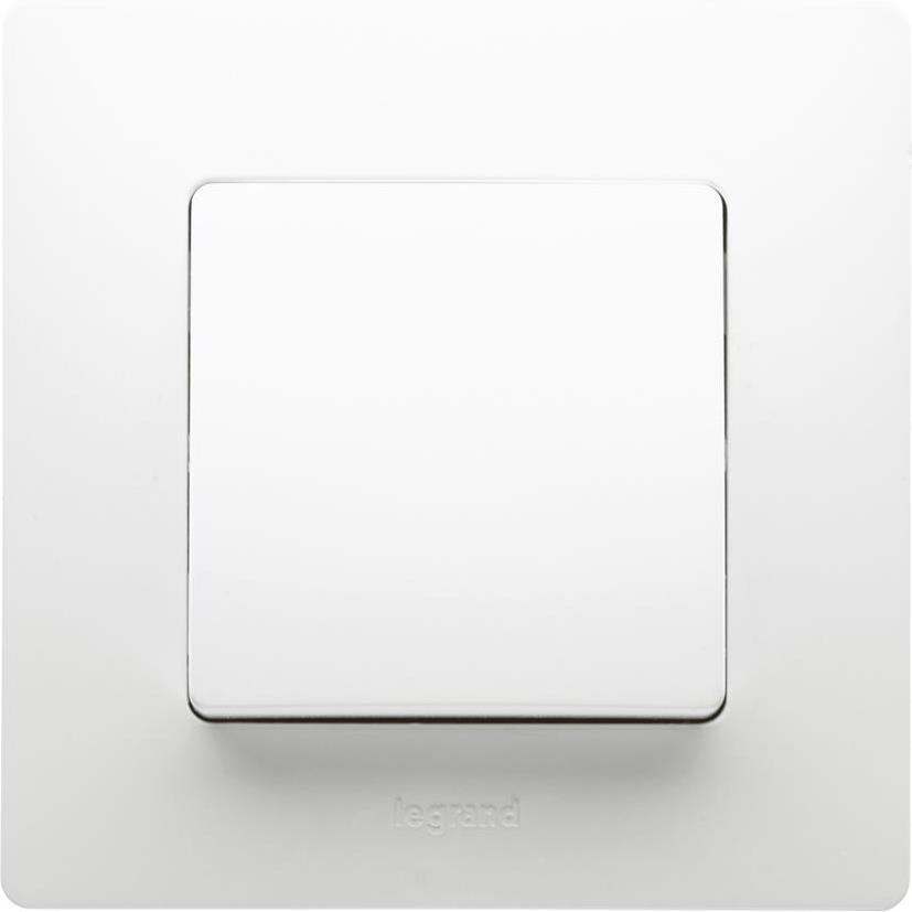 Девиаторен ключ 10А в блистер цвят бял Niloe Legrand